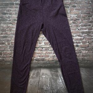 Zyia Active Kids Purple Leggings Sz 8-10 Purple Space Dye